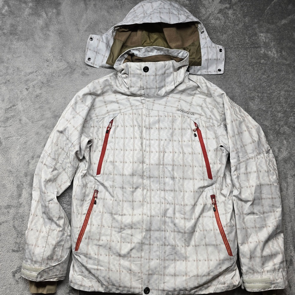 Rossignol Band 3D Ski Jacket Mens Small Light Grey Pro 20k Waterproof NWMJK045